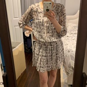Club Monaco smocked waist dress